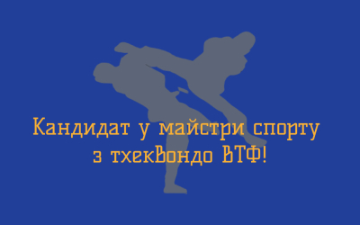 Бовсуновський Еміль — кандидат у майстри спорту з тхеквондо!
